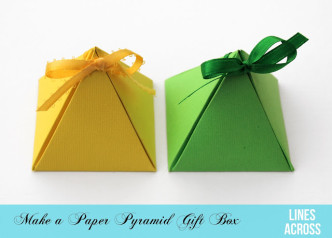 Make a Paper Pyramid Gift Box