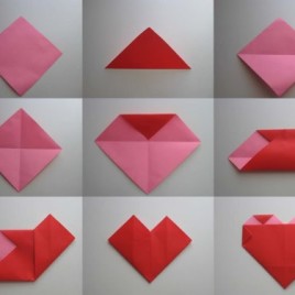 Origami Heart Picture Tutorial – DIY Craft Room